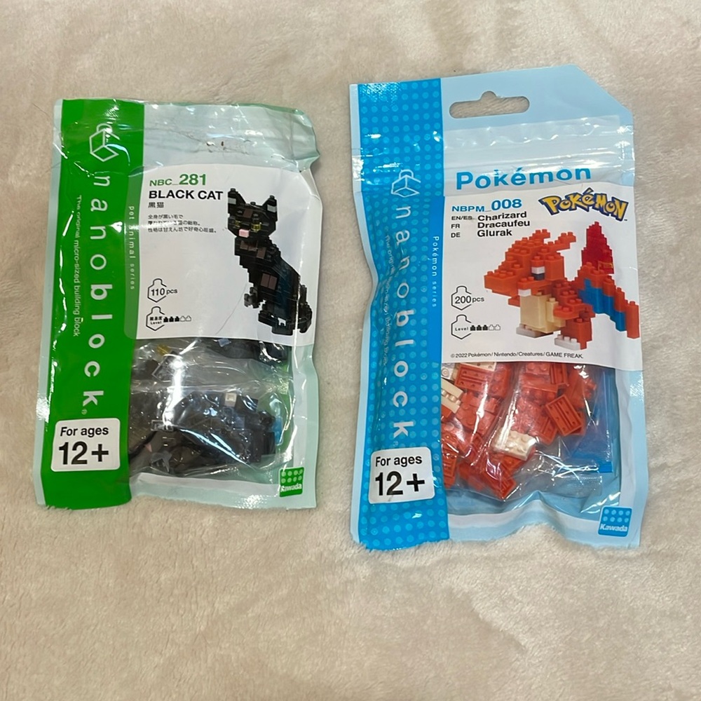 Nanoblocks - Pokémon and Black Cat